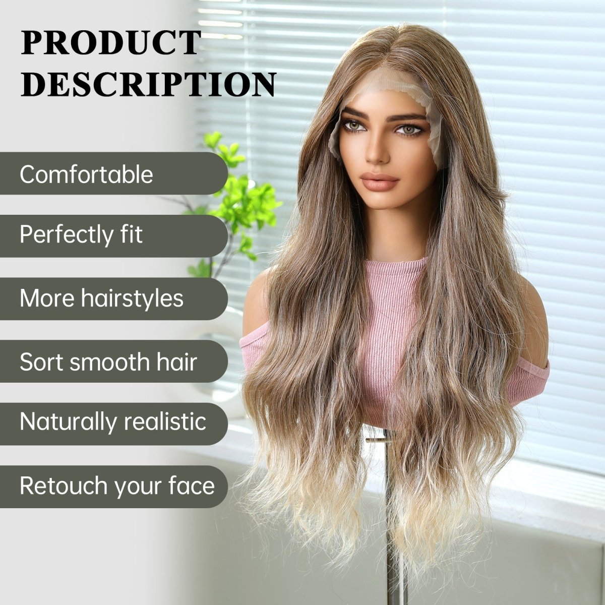 Wavy Long Warm Blonde 13x6 Lace Front Wig - MARKETPLACE - Milk & Honey Wigs