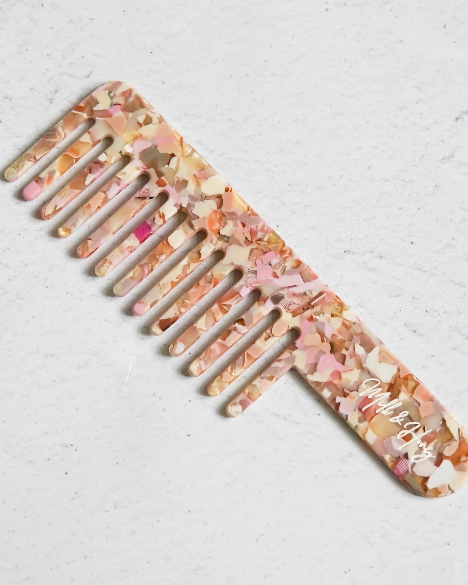 WIDE TOOTH COMB - Pink Opal - Milk & Honey Wigs