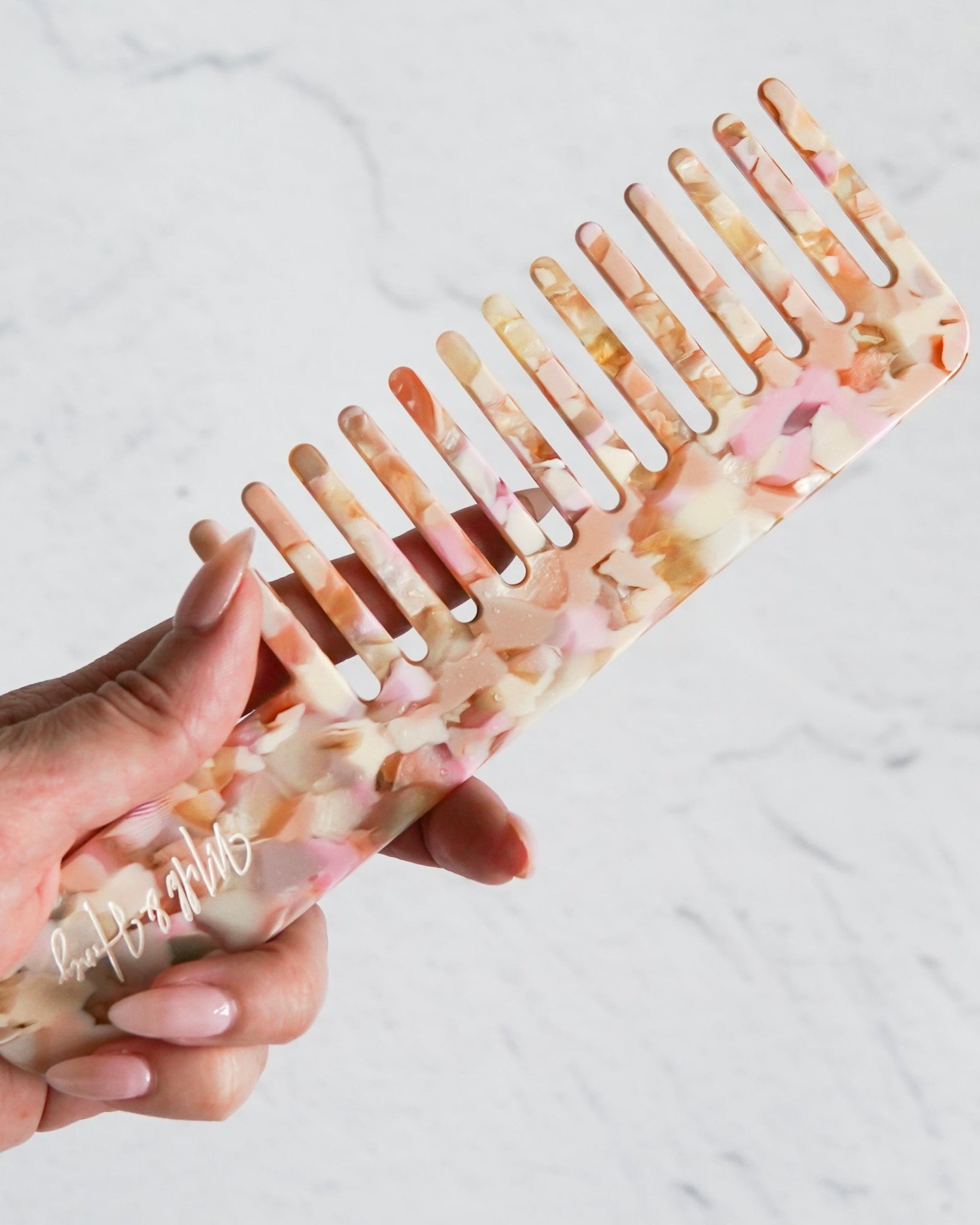 WIDE TOOTH COMB - Pink Opal - Milk & Honey Wigs
