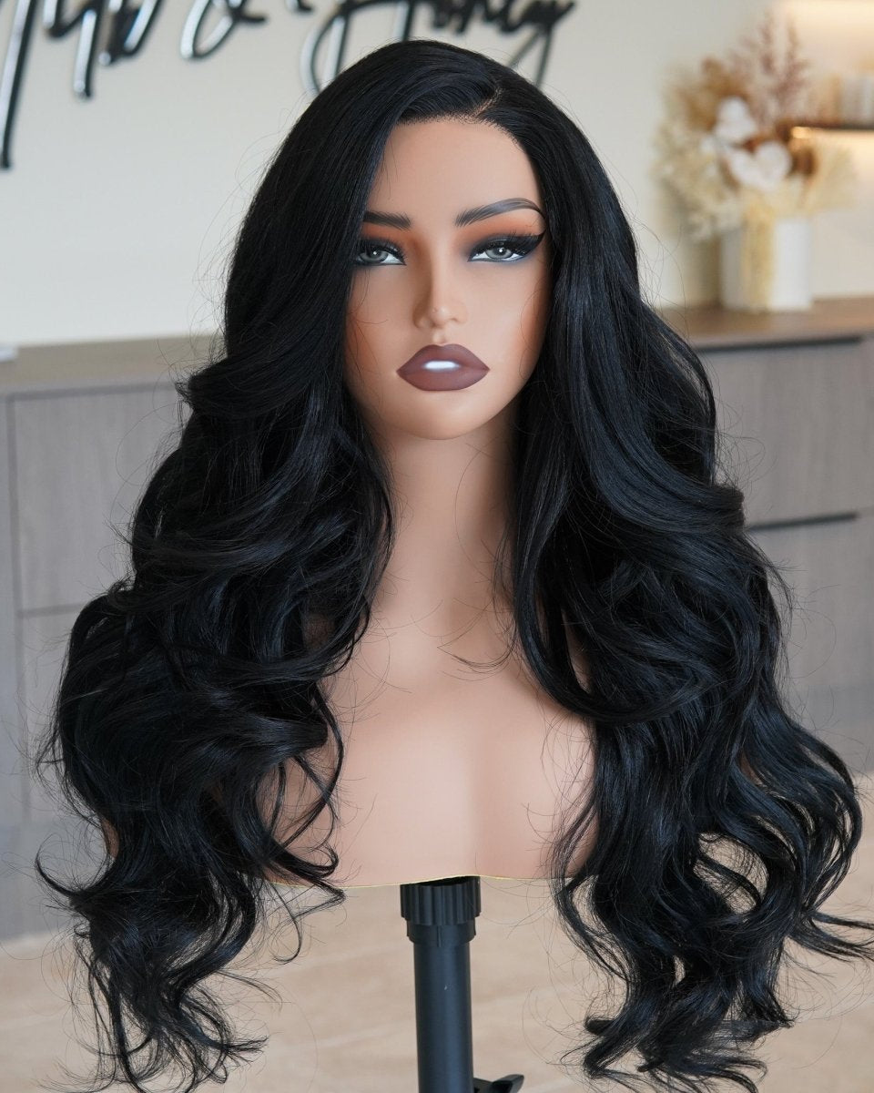 WILMA Natural Black Lace Front Wig - Milk & Honey Wigs