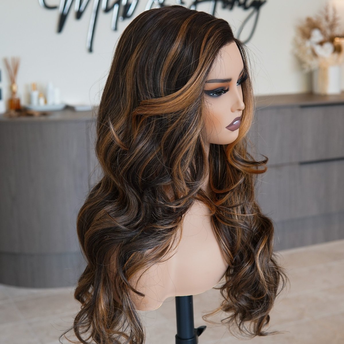WILMA Warm Brown Lace Front Wig - Milk & Honey Wigs