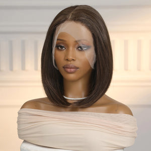 Dark Brown Bob 13x6 Lace Front Wig - MARKETPLACE