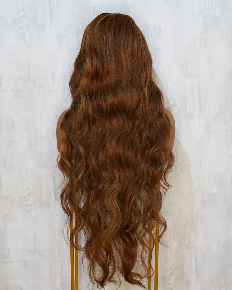ZENDAYA Warm Brown Ombre Lace Front Wig - Milk & Honey Wigs