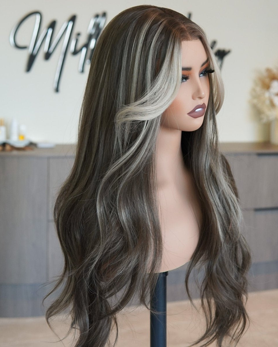 ZINA Mixed Brown 13x6 Lace Front Wig - Milk & Honey Wigs