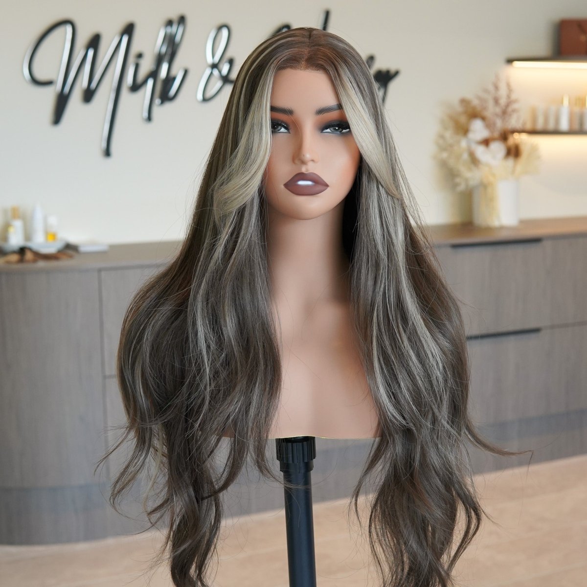 ZINA Mixed Brown 13x6 Lace Front Wig - Milk & Honey Wigs