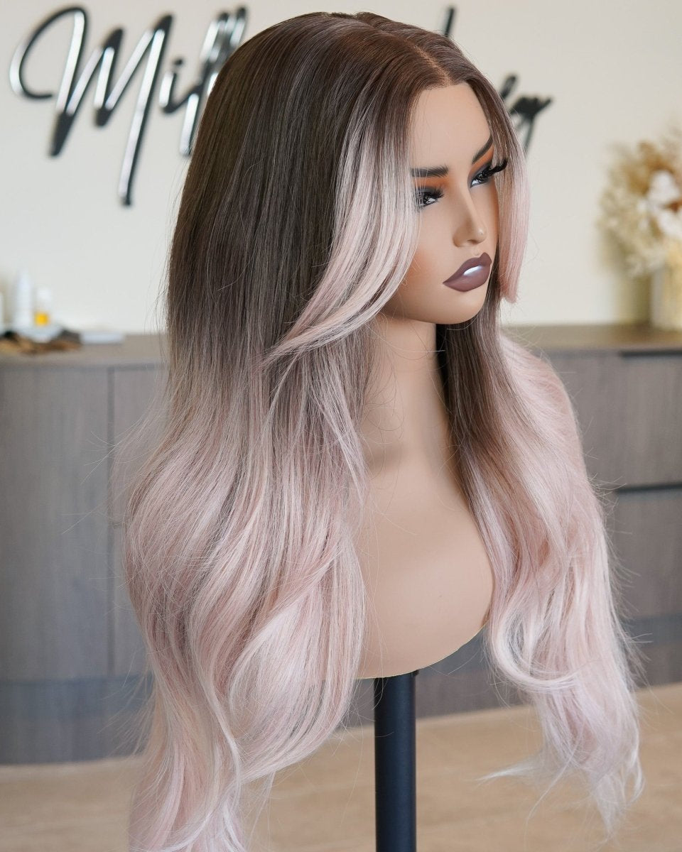 ZINA Oyster Pink 13x6 Lace Front Wig - Milk & Honey Wigs