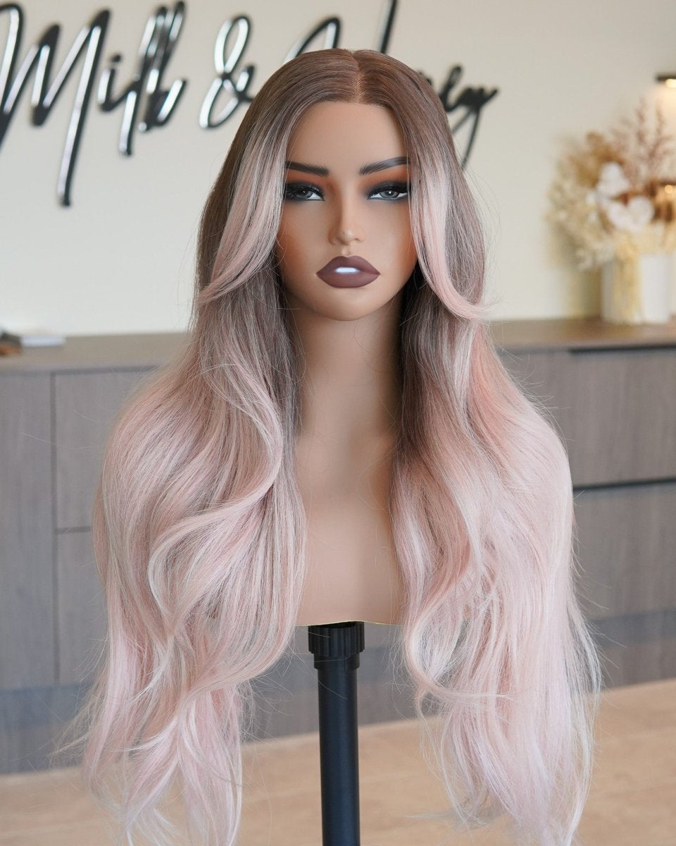 ZINA Oyster Pink 13x6 Lace Front Wig - Milk & Honey Wigs