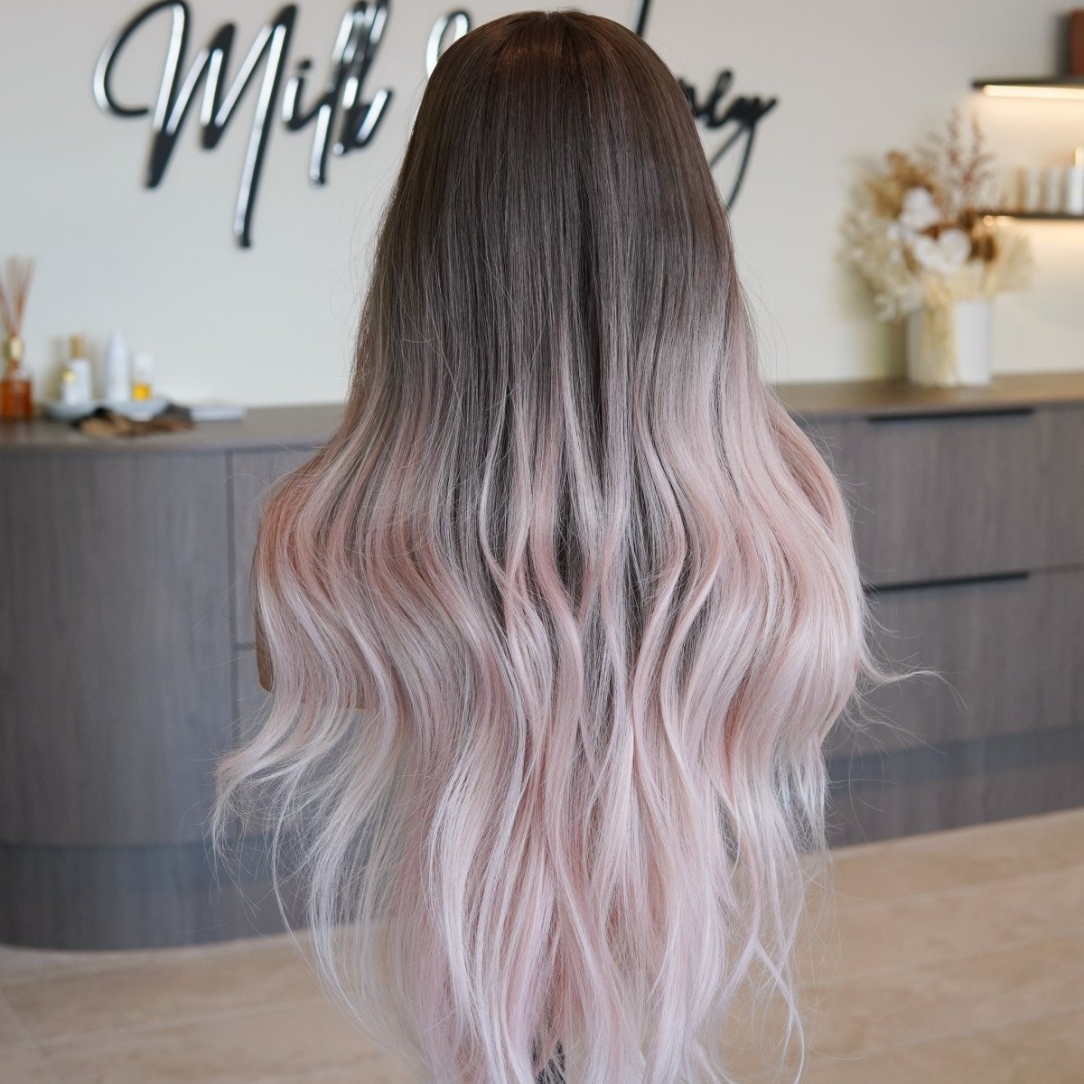 ZINA Oyster Pink 13x6 Lace Front Wig - Milk & Honey Wigs