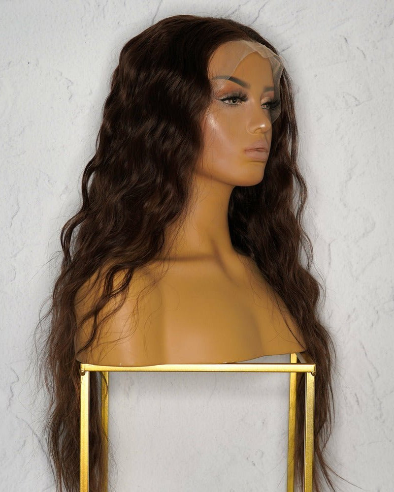 2 Dark Brown Lace Front Wig - SAMPLES - Milk & Honey Wigs