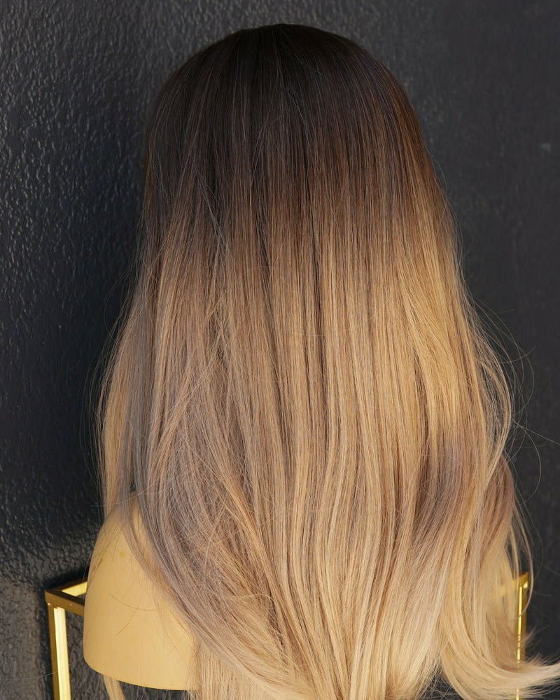 ADDISON Ombre Brown Fringe Wig - Milk & Honey Wigs