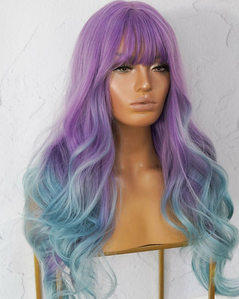 ADELE Ombre Purple Fringe Wig - Milk & Honey Wigs