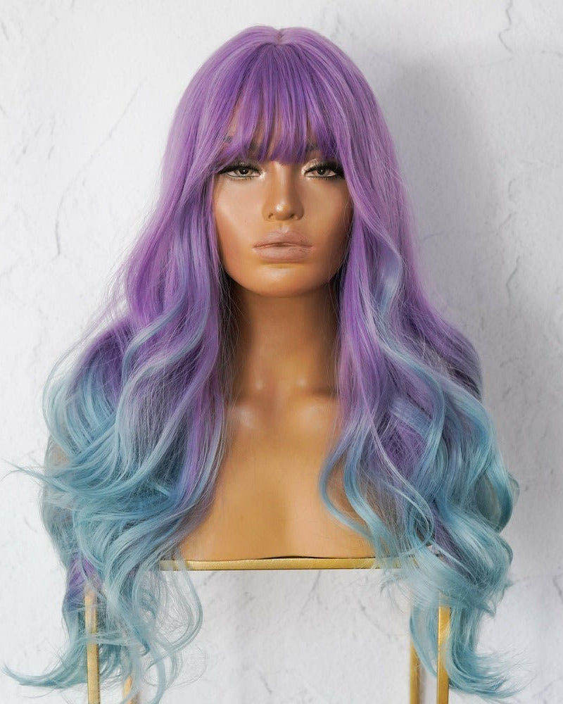 ADELE Ombre Purple Fringe Wig - Milk & Honey Wigs