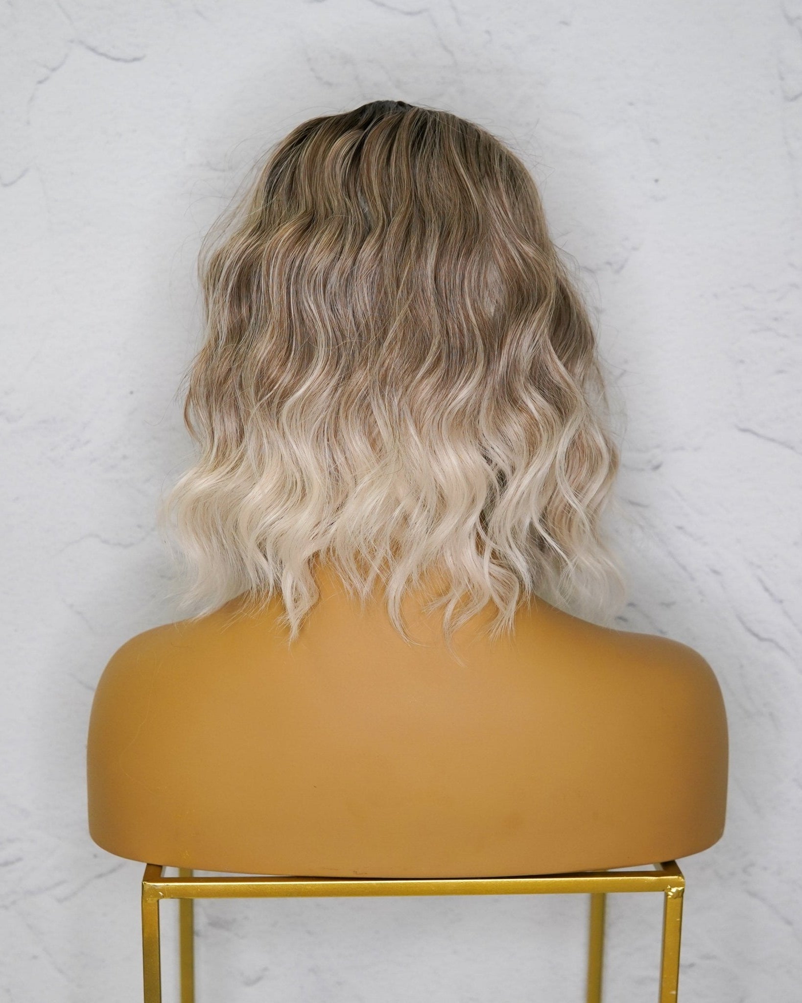 ALESSANDRA Three Tone Ombre Blonde Lace Front Wig - Milk & Honey Wigs