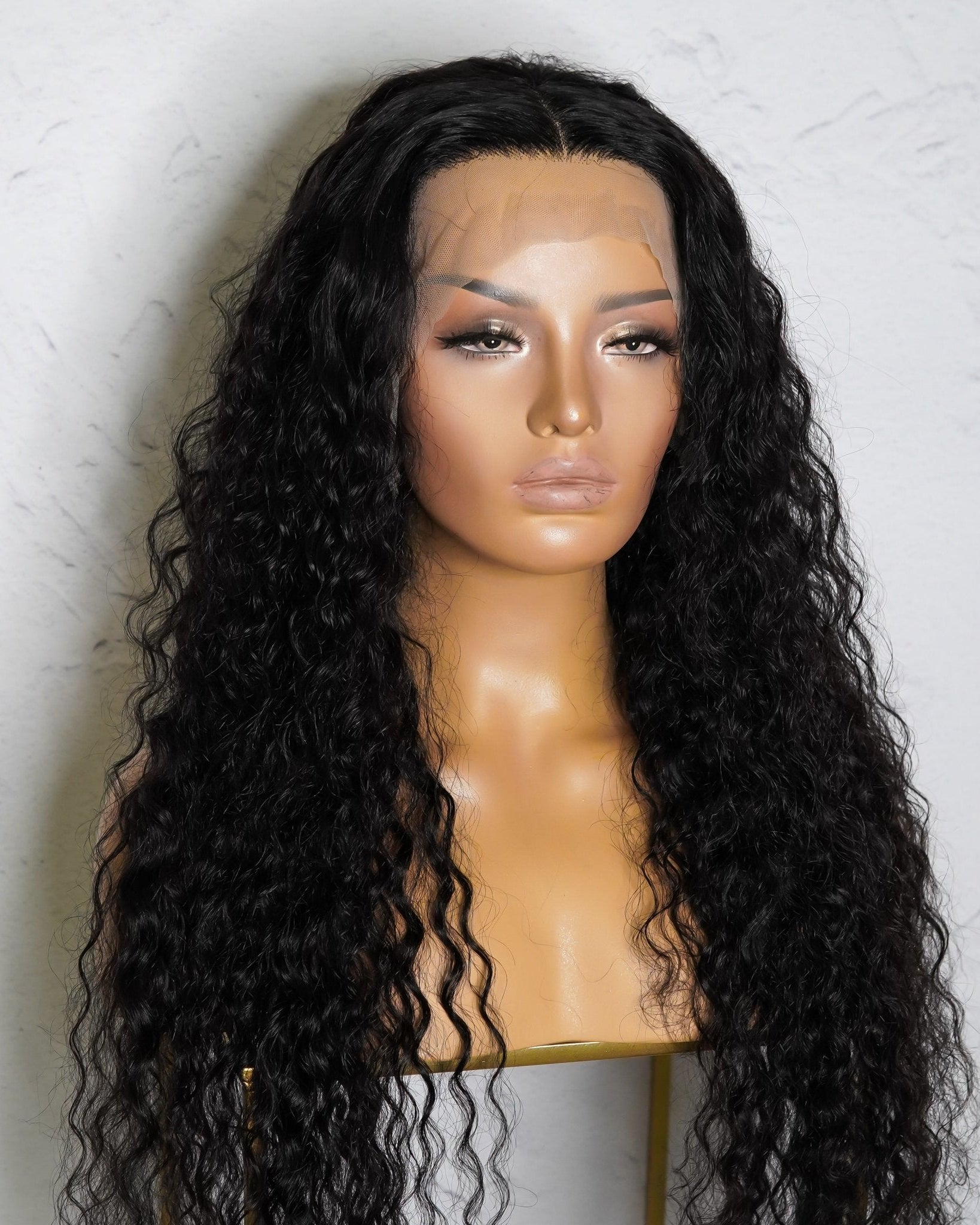 ALEX Natural Black Raw Curl Human Hair Lace Front Wig - Milk & Honey Wigs