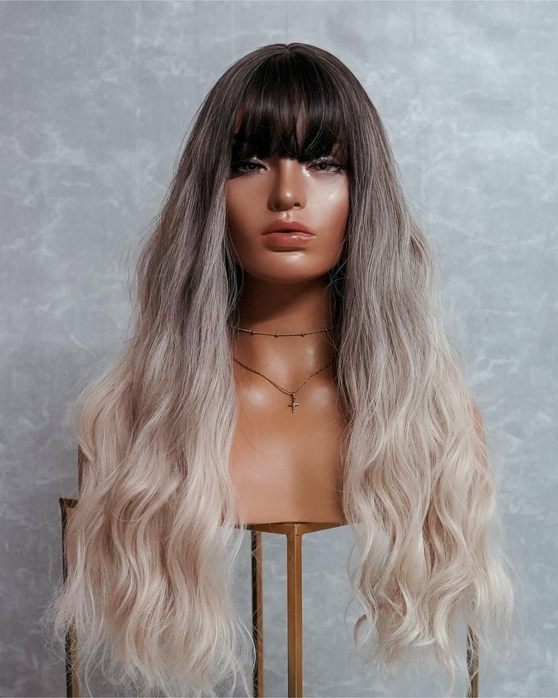 ALEXANDRA Ombre Fringe Wig - Milk & Honey Wigs