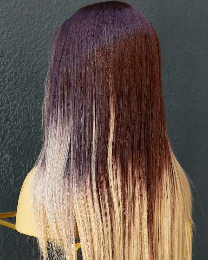 ALICIA Ombre Brown Lace Front Wig - Milk & Honey Wigs