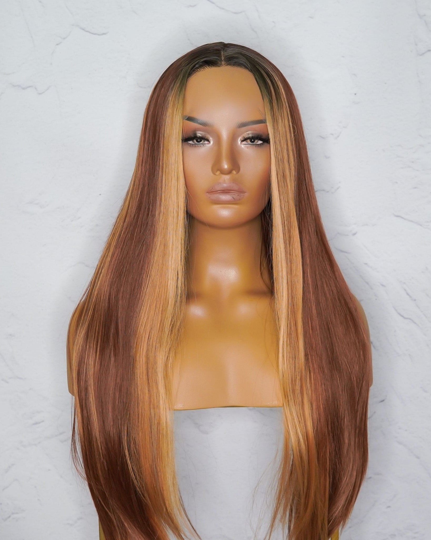 ALICIA Ombre Ginger Lace Front Wig - Milk & Honey Wigs