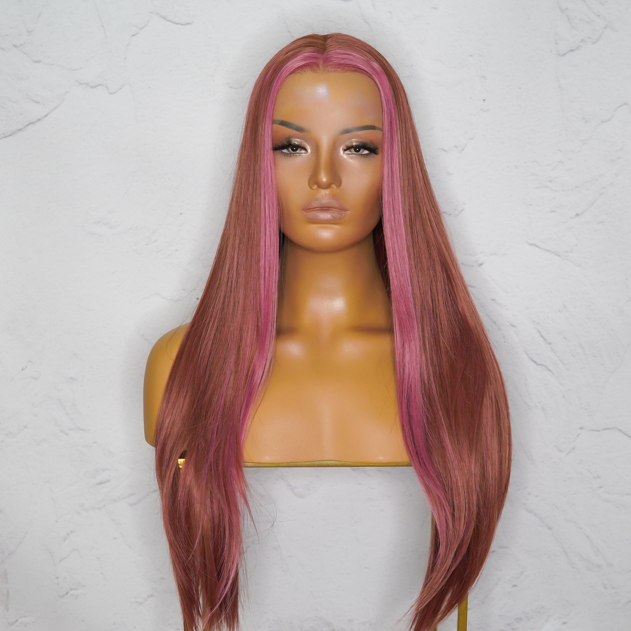 ALICIA Ombre Mauve Lace Front Wig - Milk & Honey Wigs