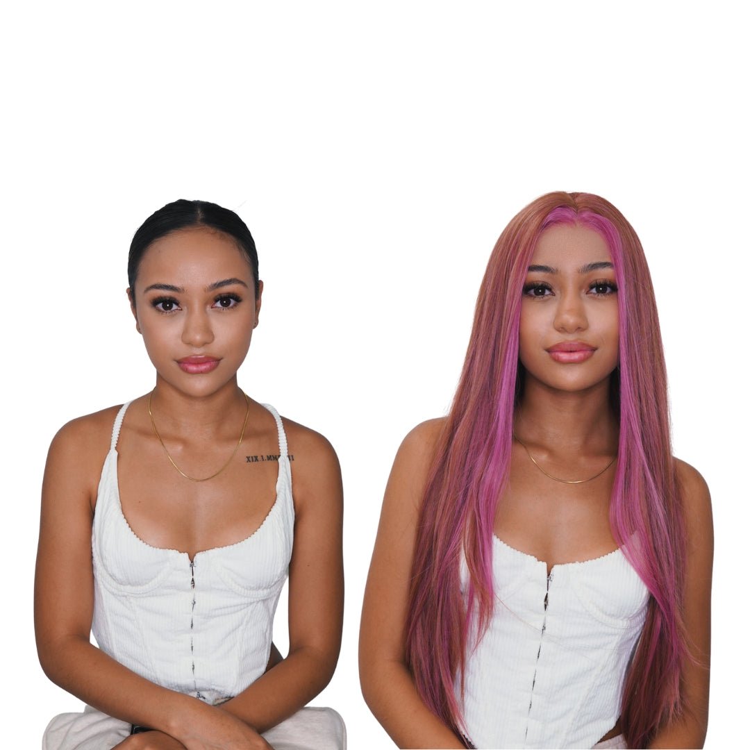 ALICIA Ombre Mauve Lace Front Wig - Milk & Honey Wigs