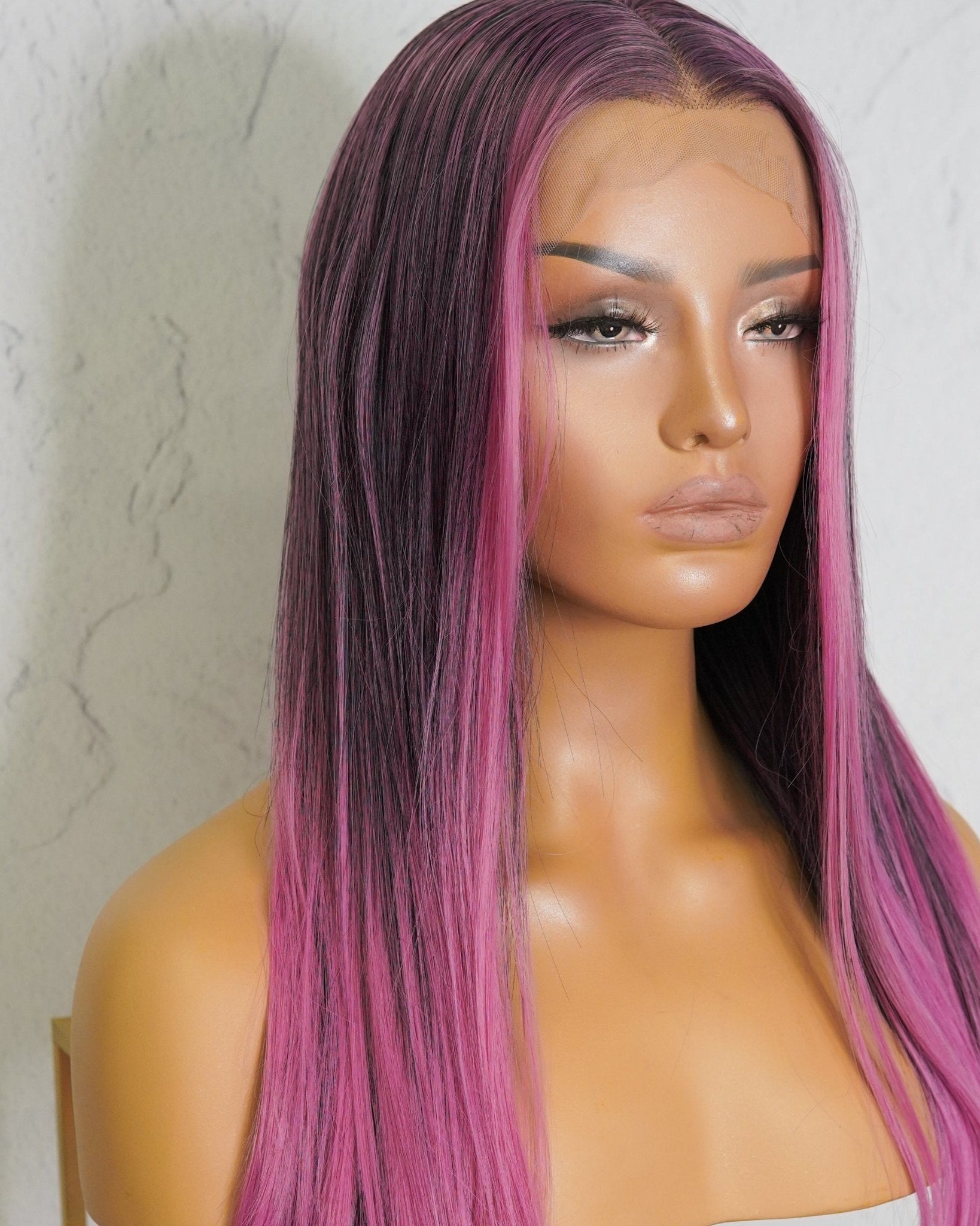 ALICIA Ombre Purple Lace Front Wig - Milk & Honey Wigs