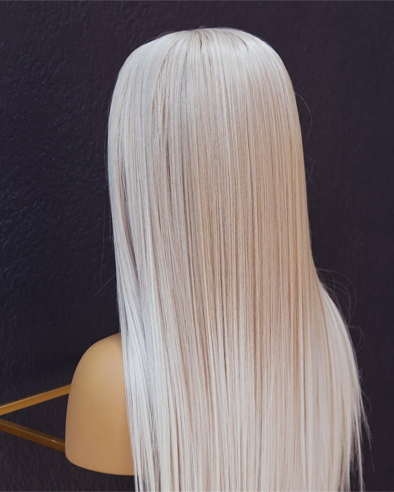 ALICIA Ombre White Blonde Lace Front Wig - Milk & Honey Wigs