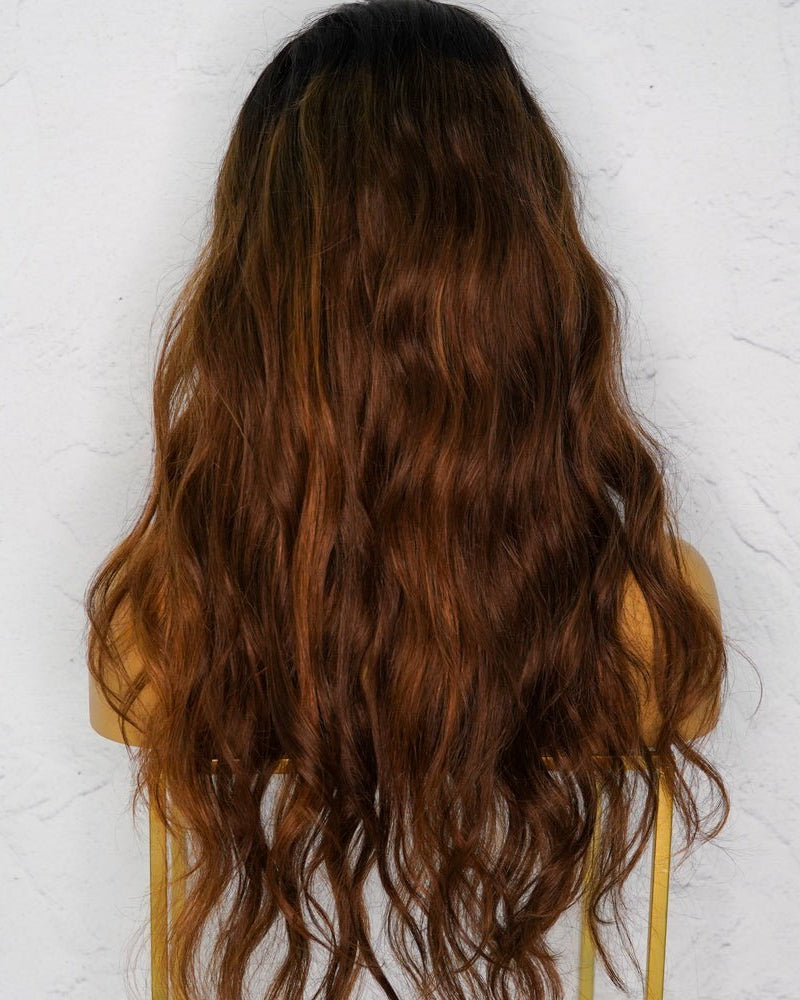 ANASTASIA Ombre Human Hair Lace Front Wig ** READY TO SHIP ** - Milk & Honey Wigs
