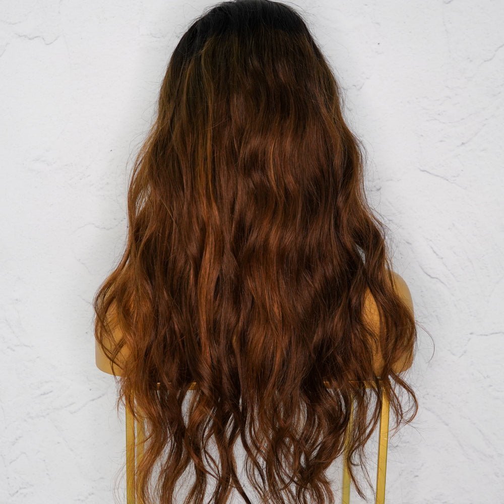 ANASTASIA Ombre Human Hair Lace Front Wig ** READY TO SHIP ** - Milk & Honey Wigs