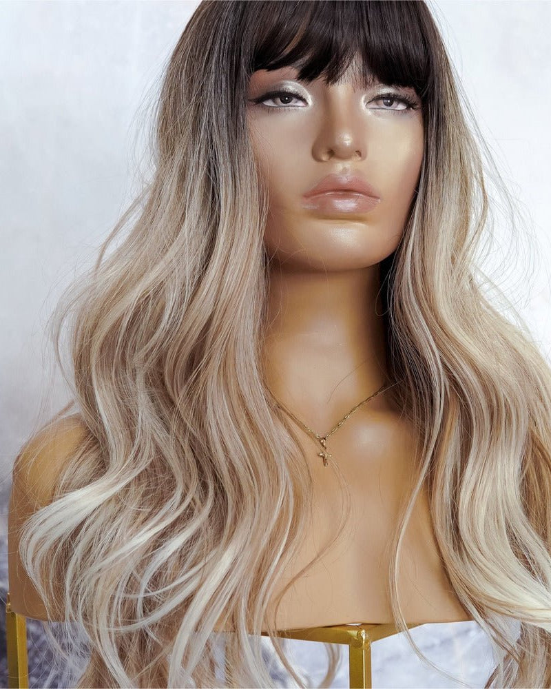 ANDREA Ombre Fringe Wig - Milk & Honey Wigs