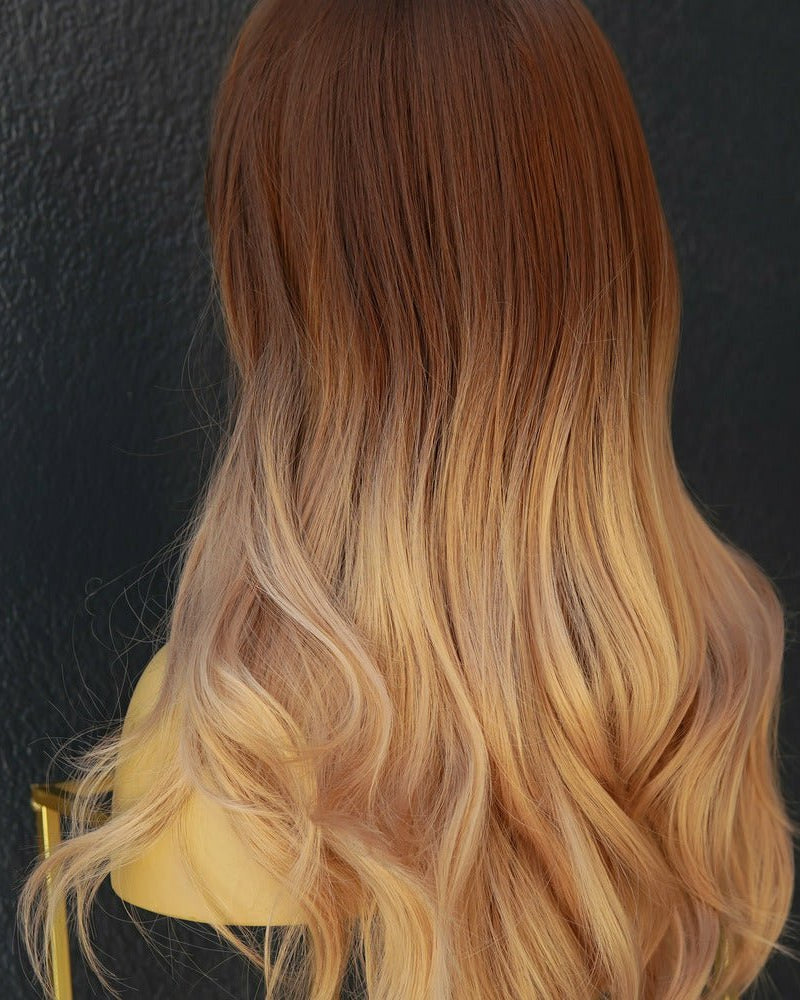 ANNA Ombre Brown Fringe Wig - Milk & Honey Wigs
