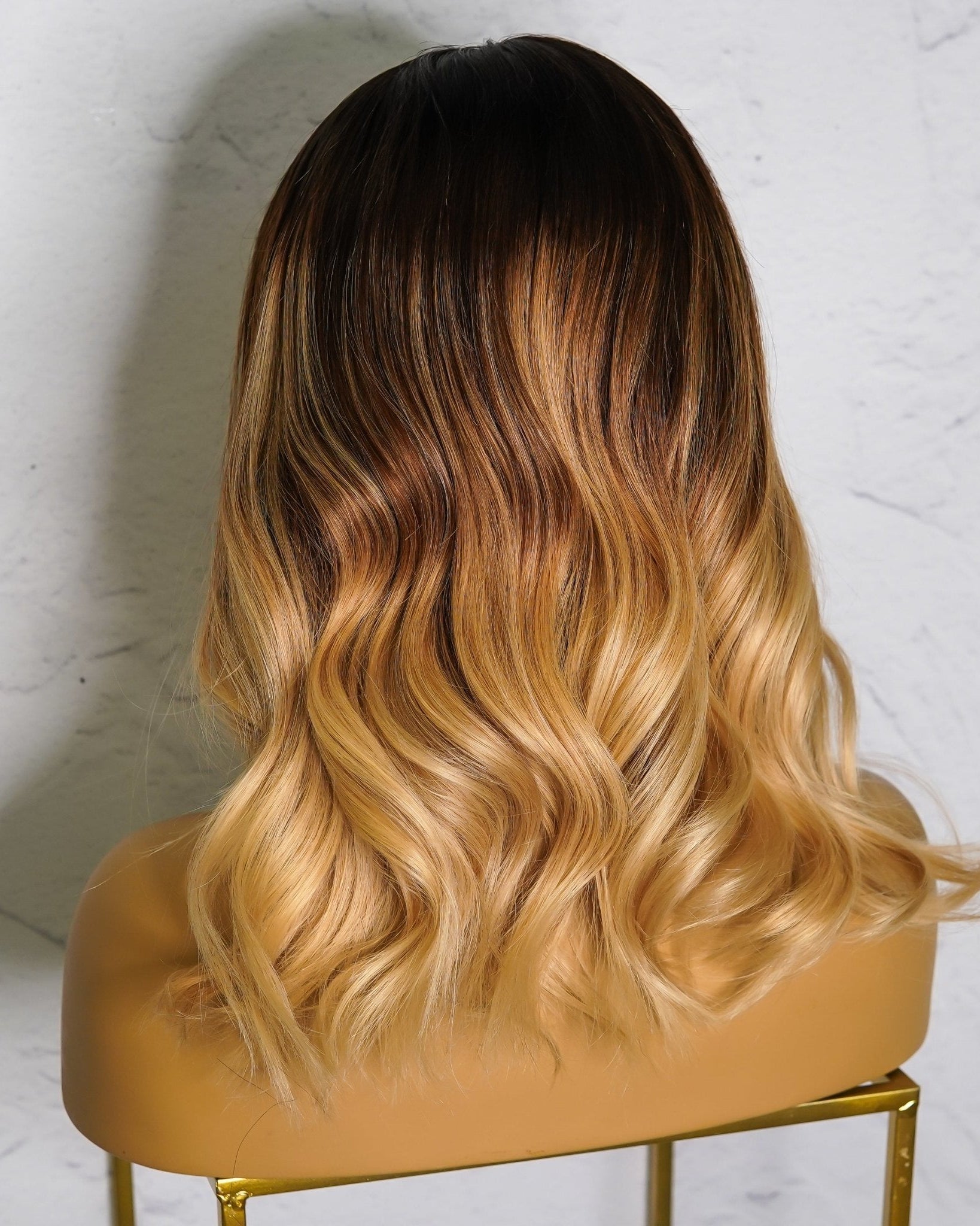 ANNABELLE OMBRE Human Hair Lace Front Wig - Milk & Honey Wigs