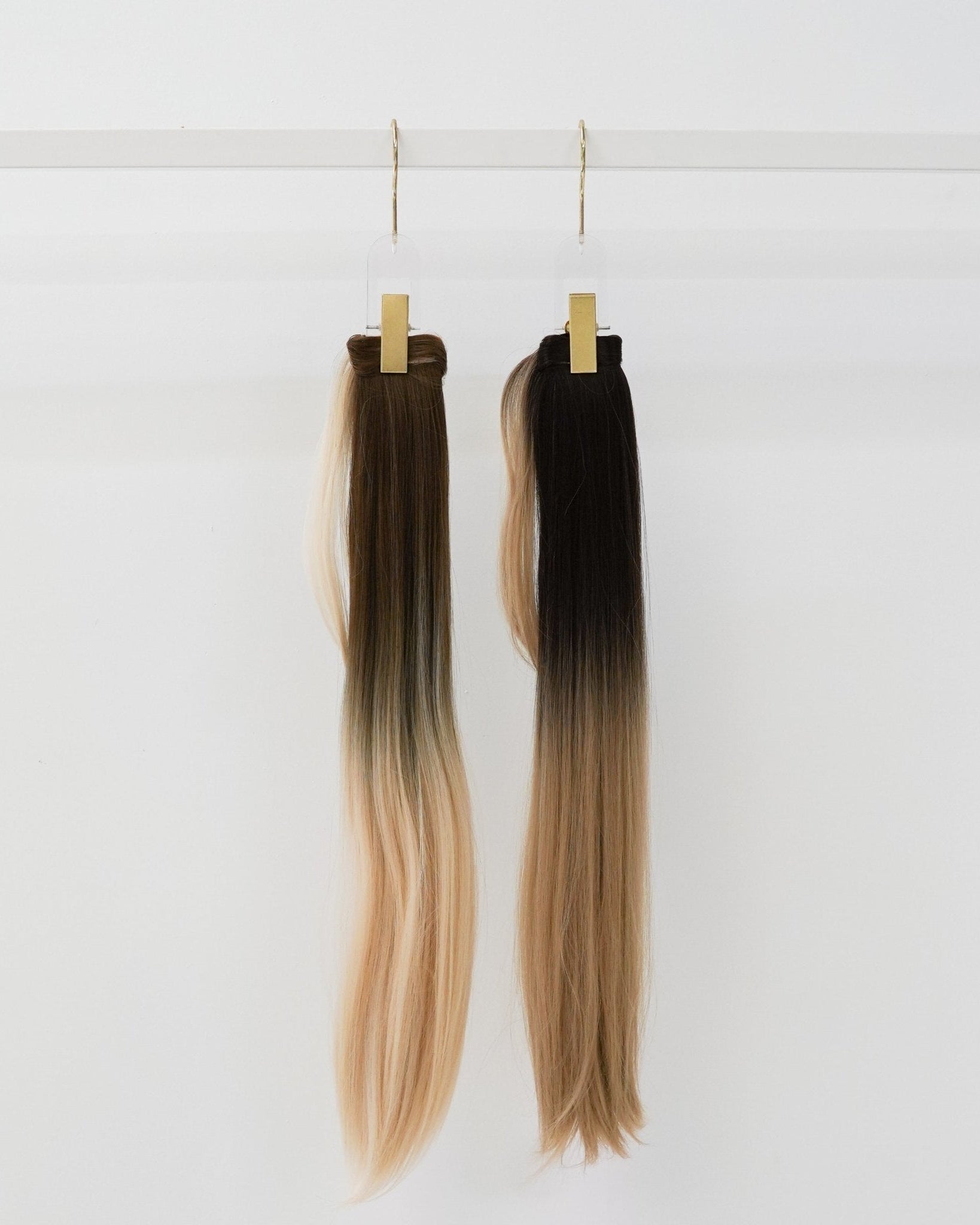 APRYL Synthetic 26” Ombre Straight Ponytail - Milk & Honey Wigs