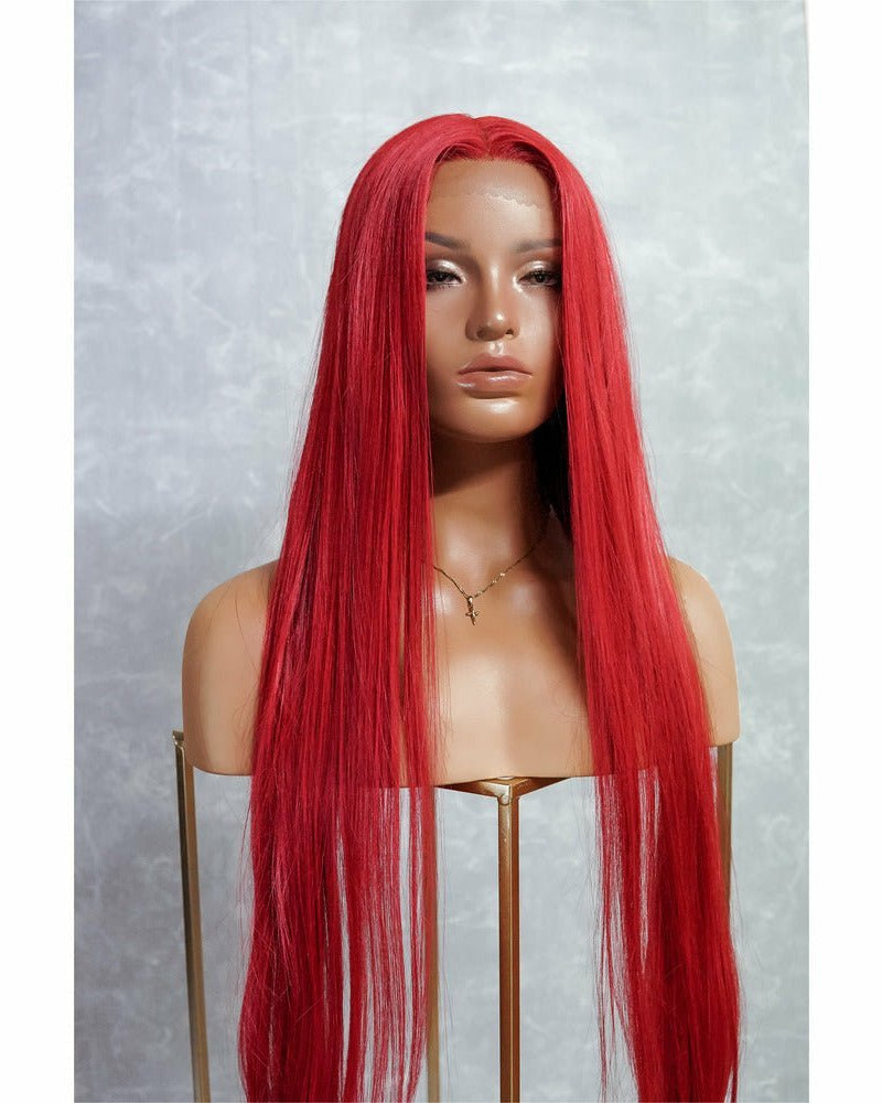 ARIEL 30" Red Lace Front Wig - Milk & Honey Wigs