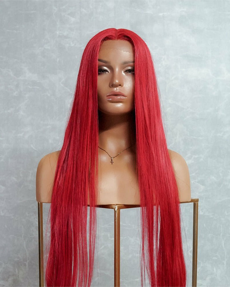 ARIEL 30" Red Lace Front Wig - Milk & Honey Wigs