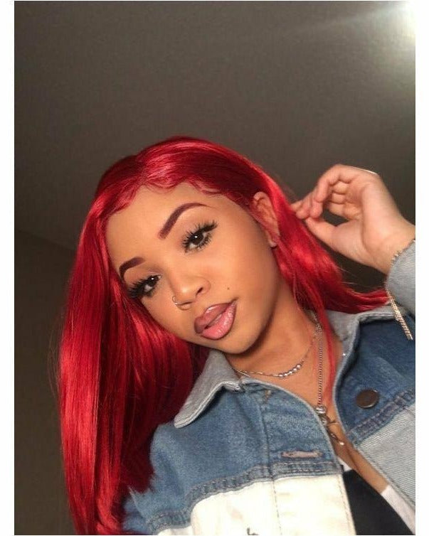 ARIEL 30" Red Lace Front Wig - Milk & Honey Wigs