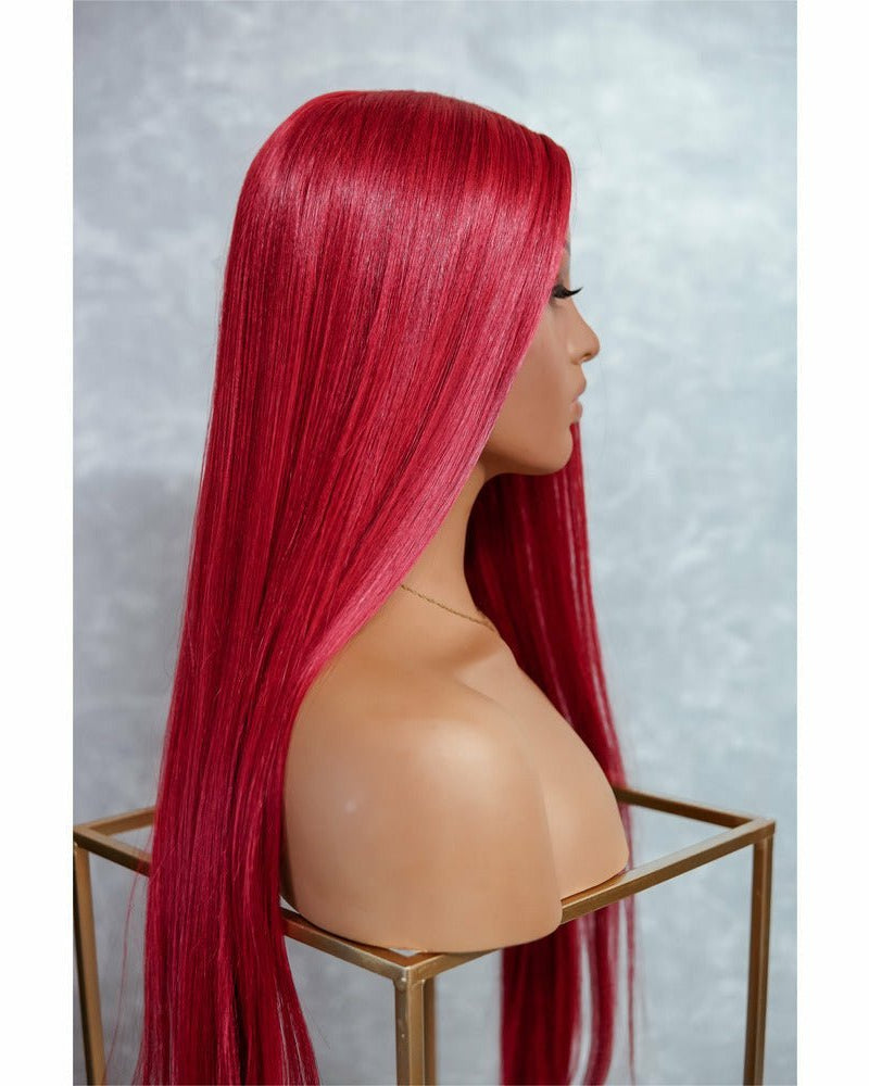 ARIEL 30" Red Lace Front Wig - Milk & Honey Wigs