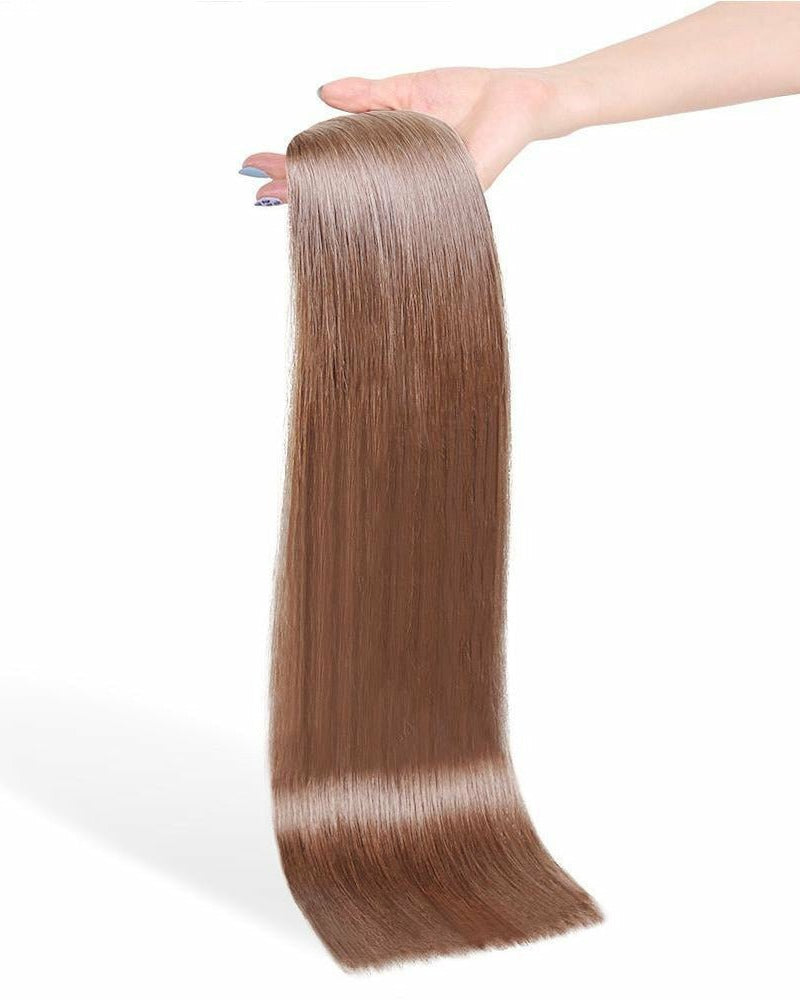 ASH BLONDE (18) Human Hair Clip In - Milk & Honey Wigs