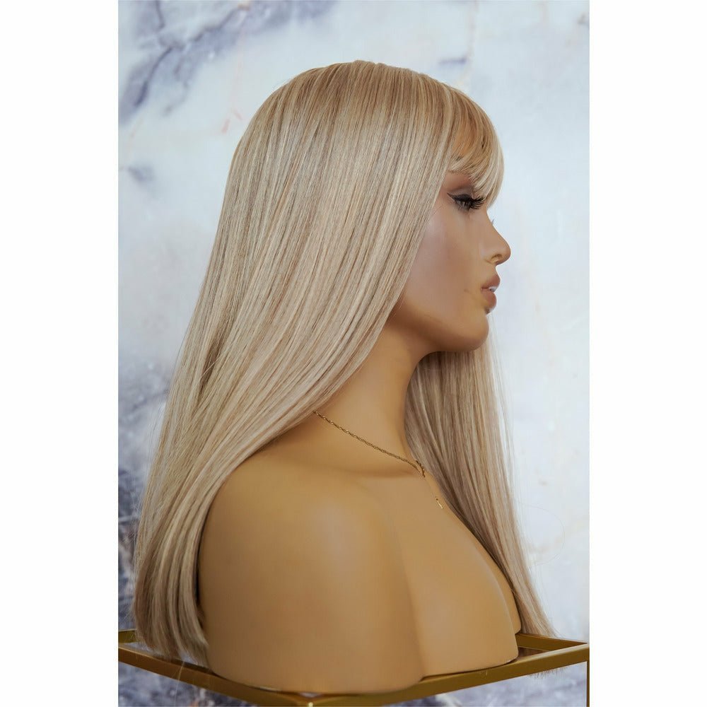 ASHLEY Blonde 18" Fringe Wig - Milk & Honey Wigs