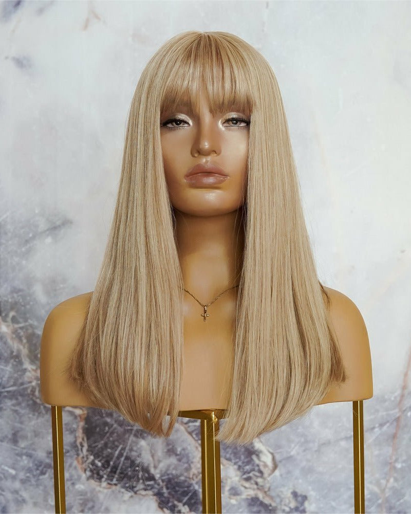 ASHLEY Blonde 18" Fringe Wig - Milk & Honey Wigs