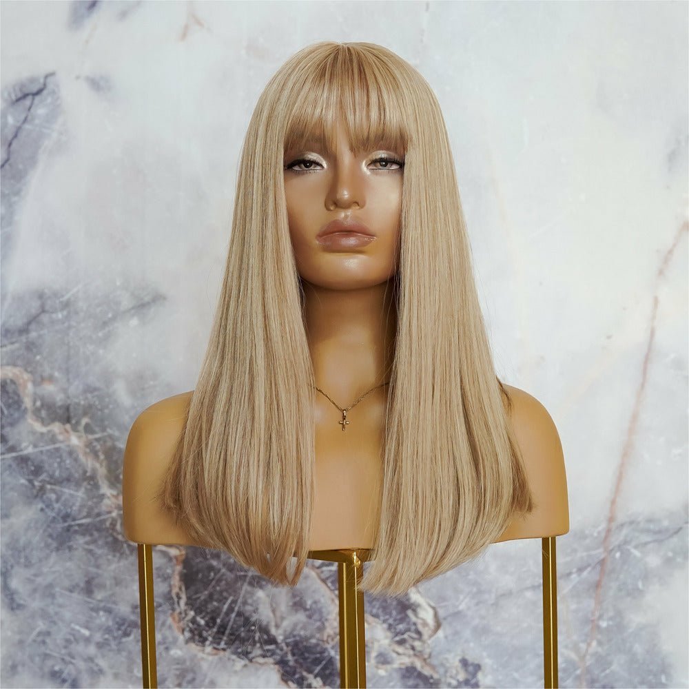 ASHLEY Blonde 18" Fringe Wig - Milk & Honey Wigs