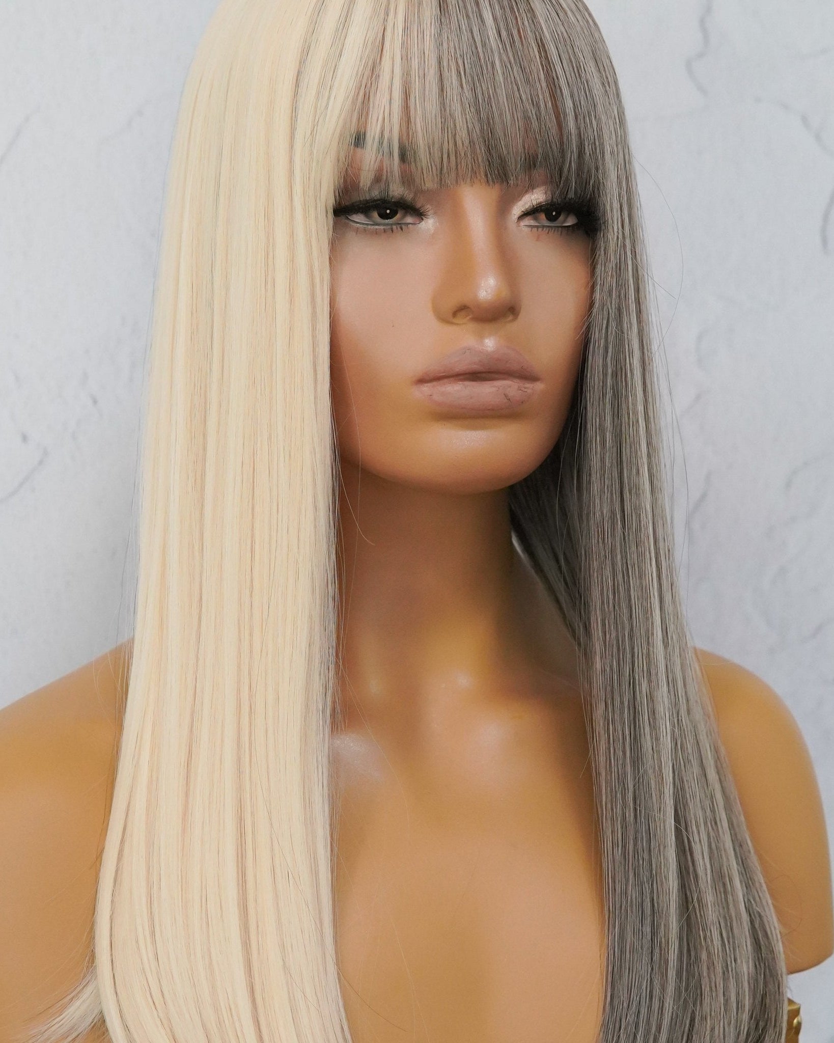 ASHLEY Grey Fringe Wig - Milk & Honey Wigs