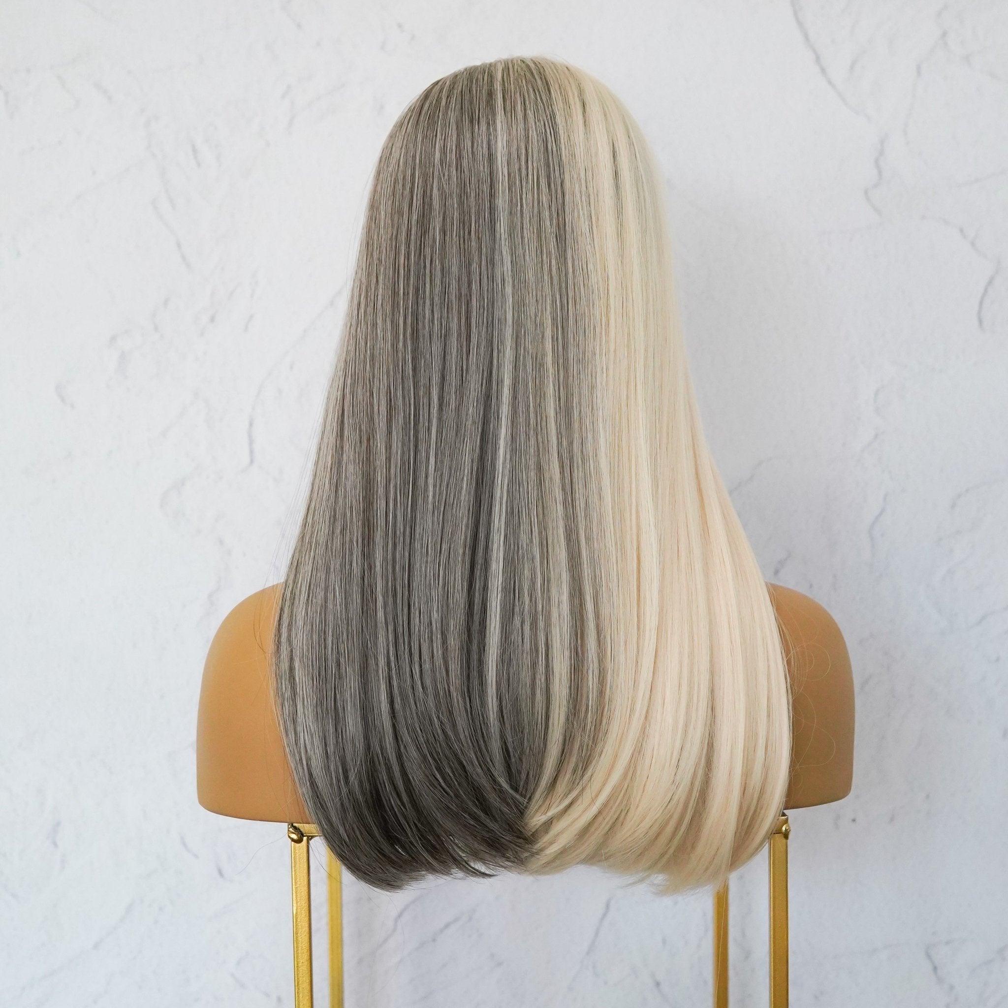 ASHLEY Grey Fringe Wig - Milk & Honey Wigs