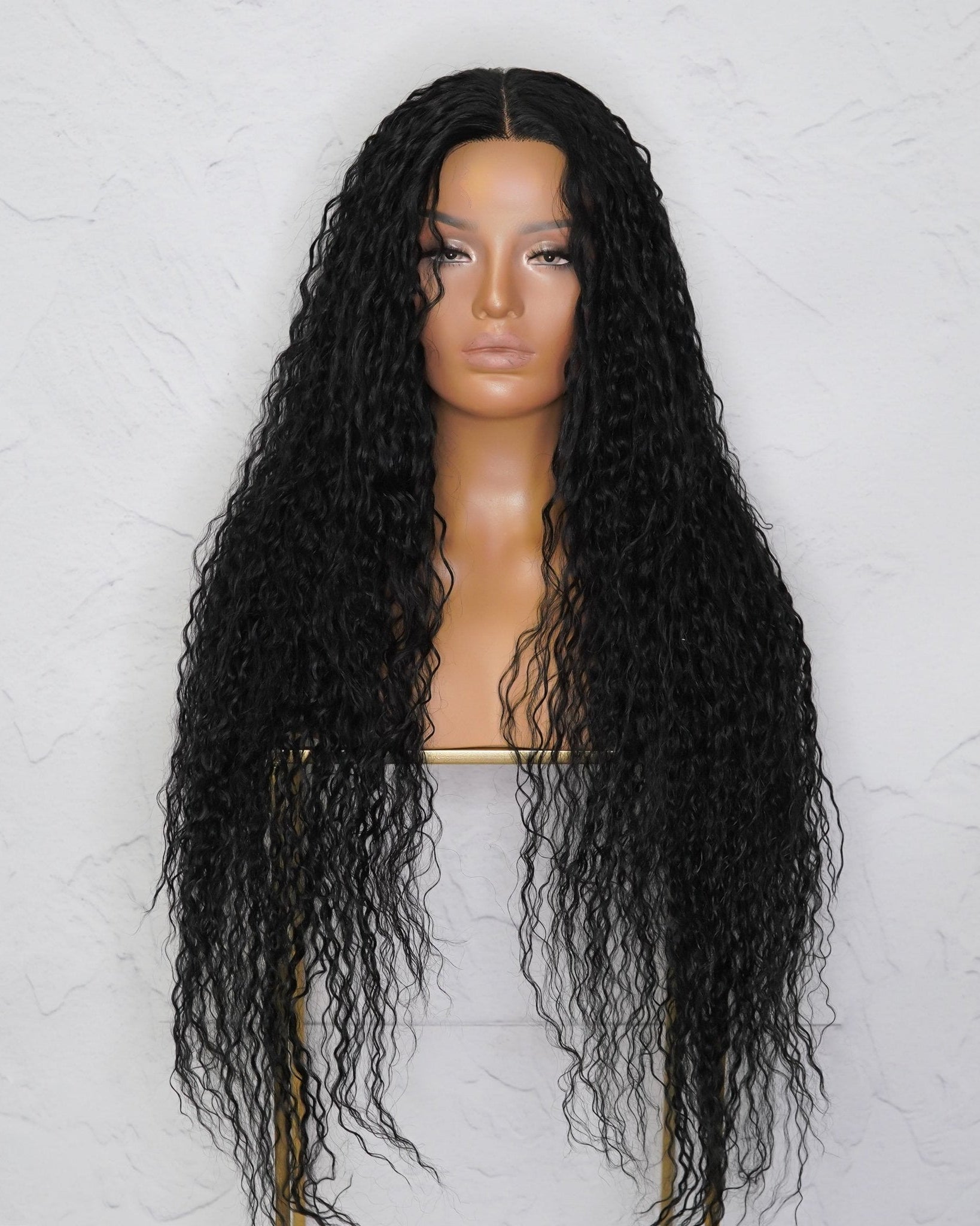 ATHENA Black Lace Front Wig - Milk & Honey Wigs
