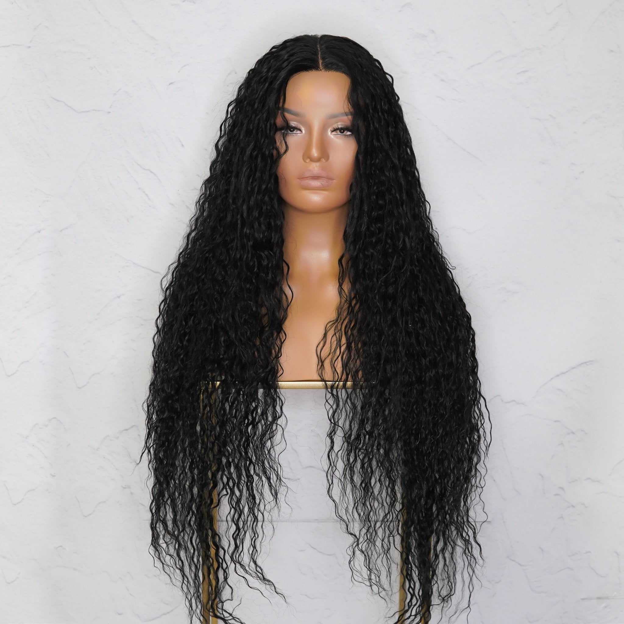 ATHENA Black Lace Front Wig - Milk & Honey Wigs