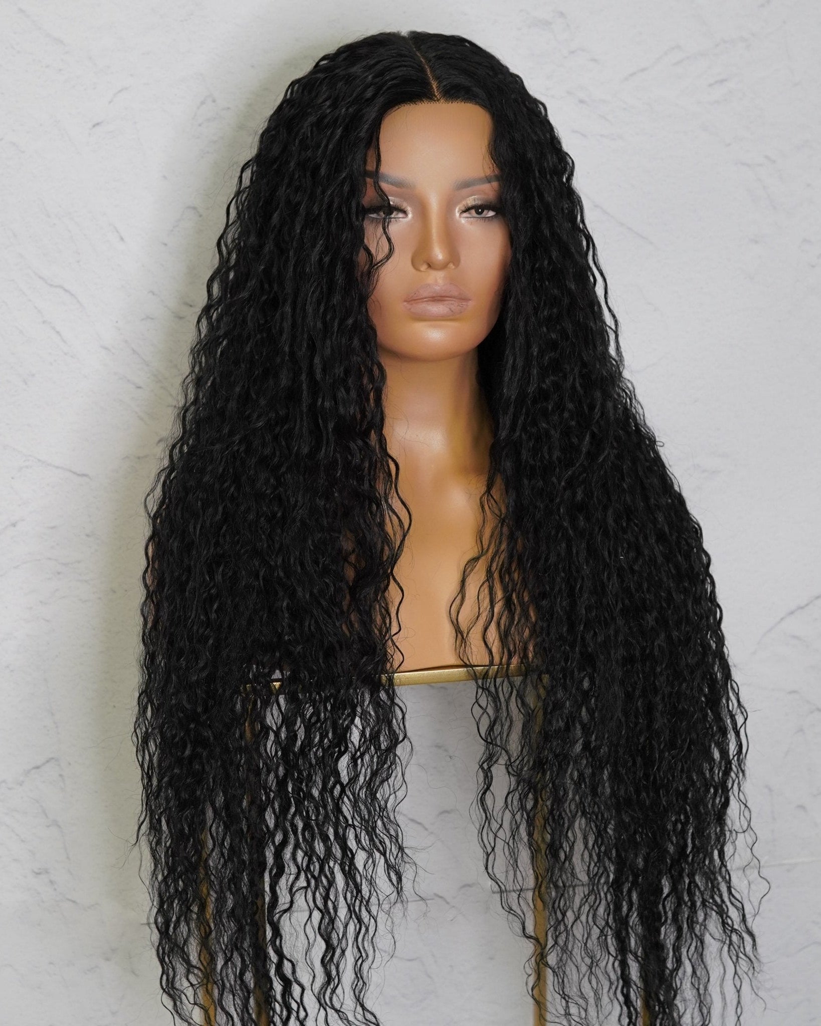 ATHENA Black Lace Front Wig - Milk & Honey Wigs