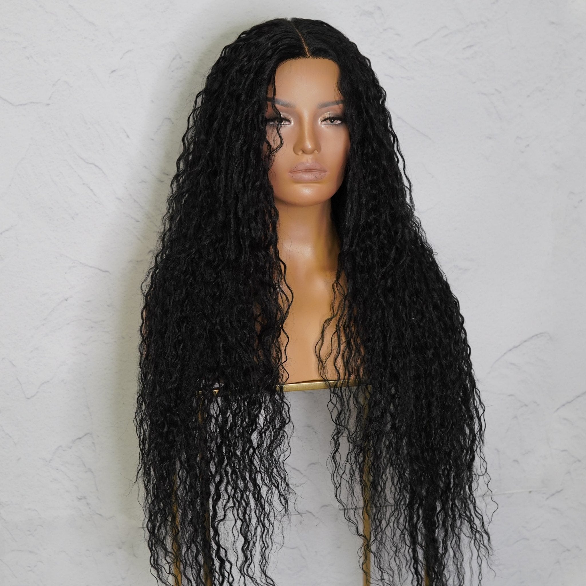 ATHENA Black Lace Front Wig - Milk & Honey Wigs
