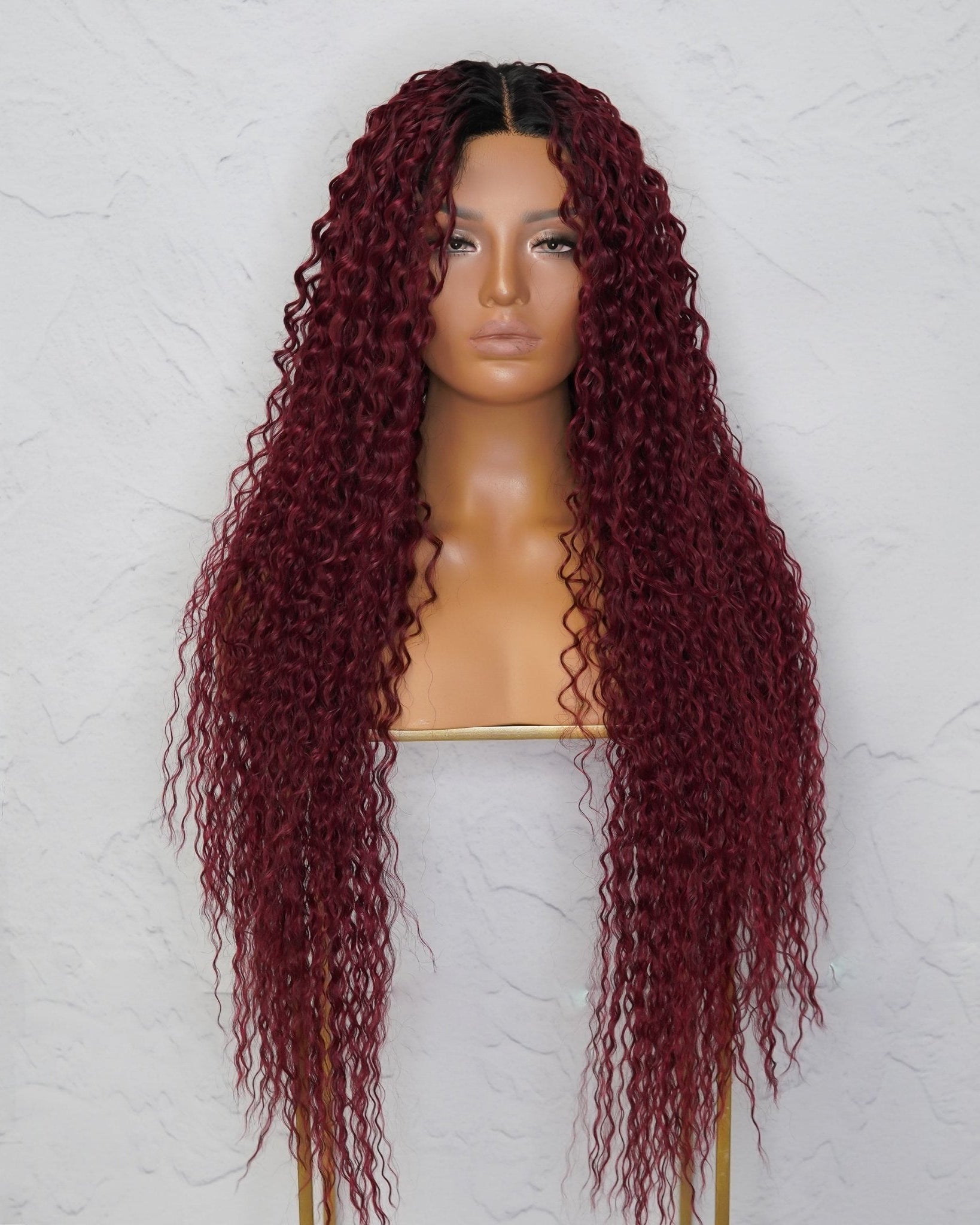 ATHENA Red Lace Front Wig - Milk & Honey Wigs