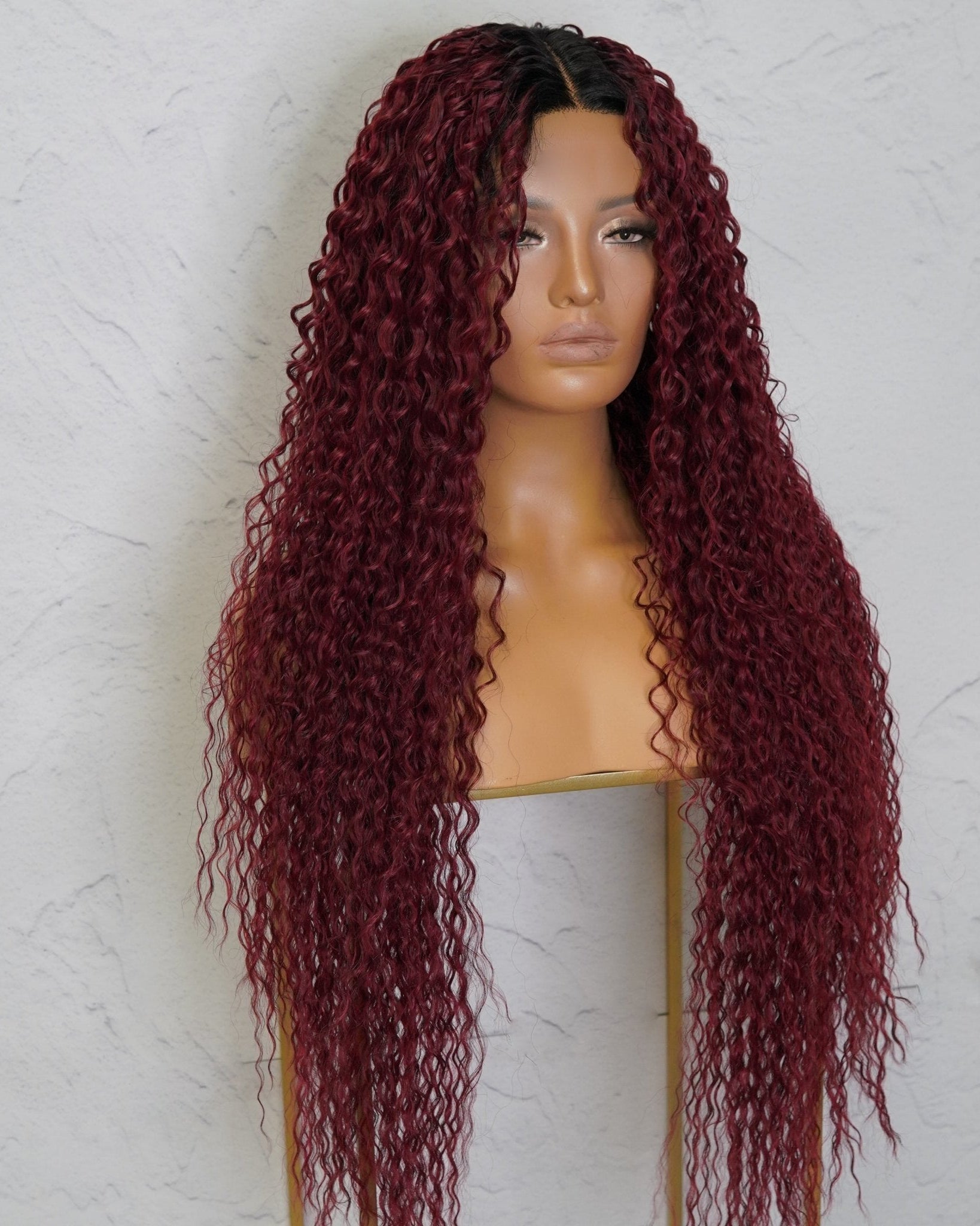 ATHENA Red Lace Front Wig - Milk & Honey Wigs