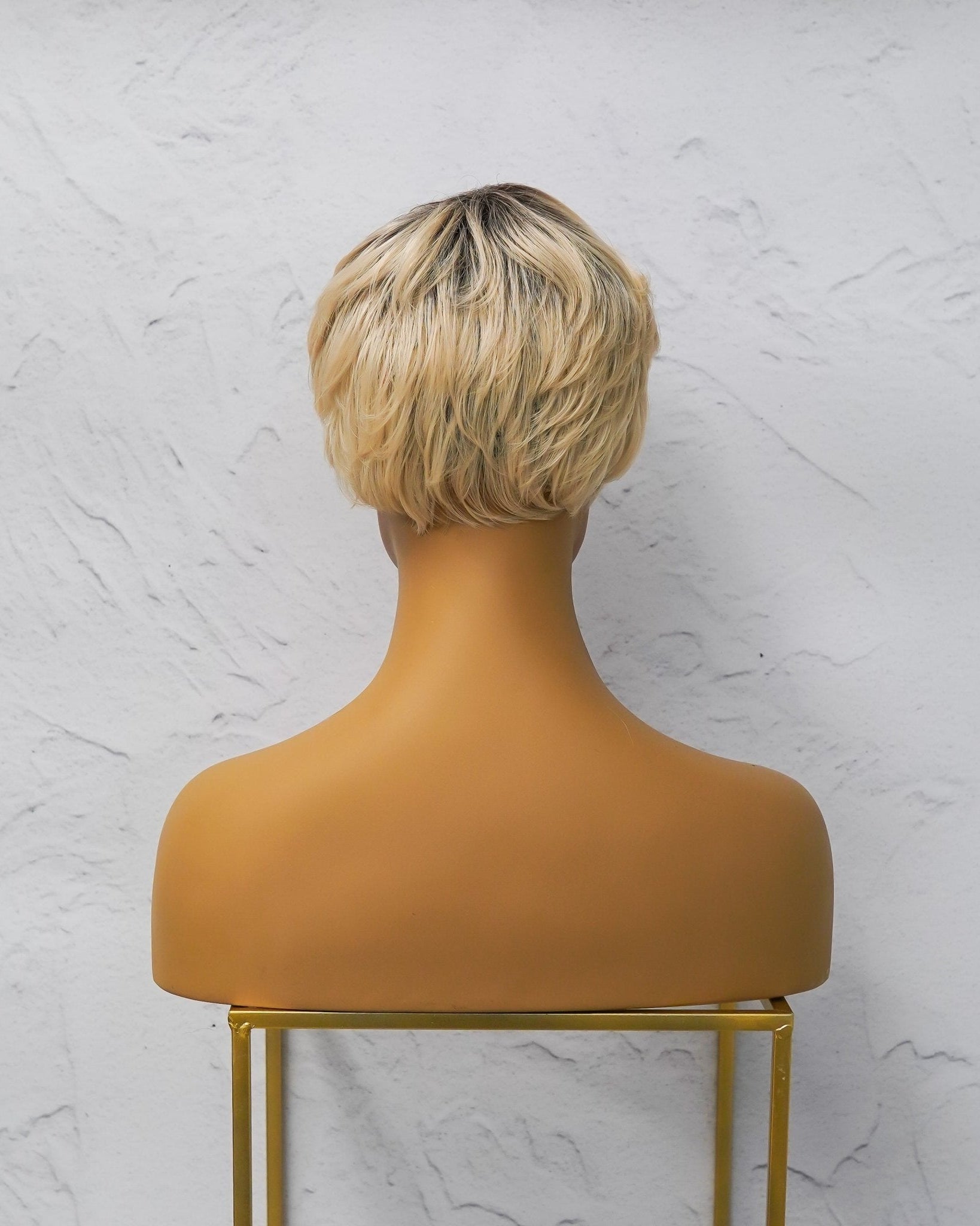 AUDREY Ombre Blonde Fringe Wig - Milk & Honey Wigs