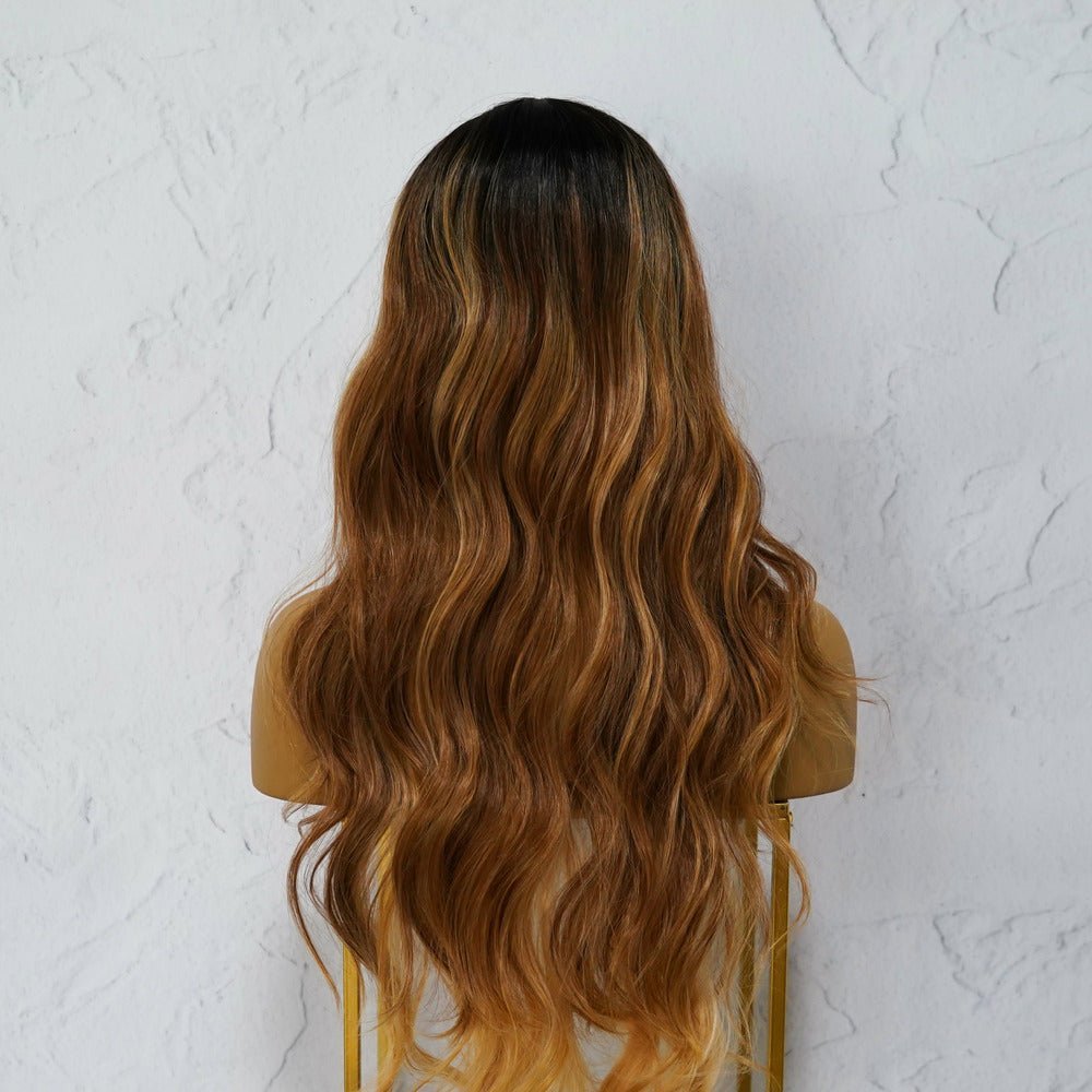 BILLY Ombre Brown Lace Front Wig - Milk & Honey Wigs