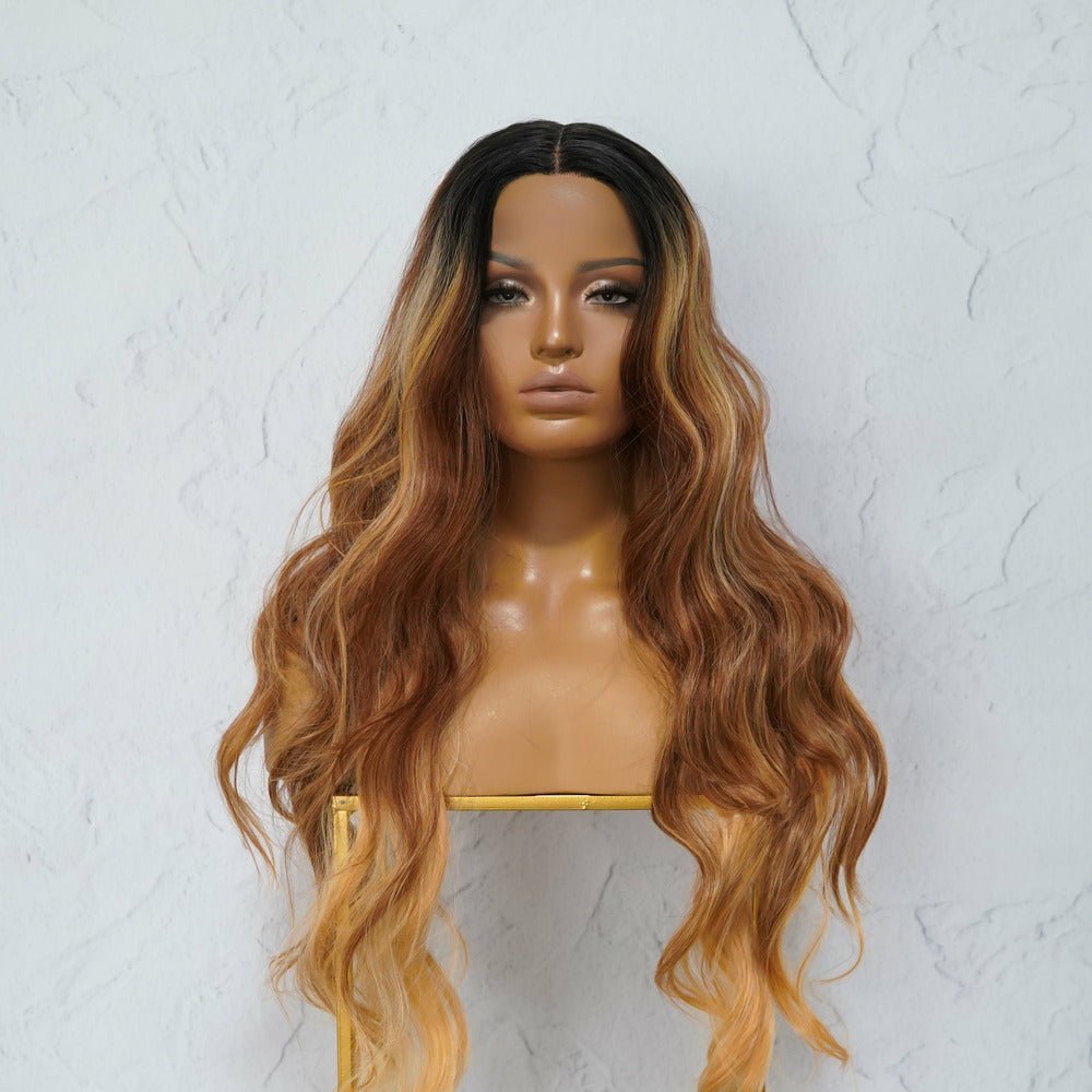 BILLY Ombre Brown Lace Front Wig - Milk & Honey Wigs